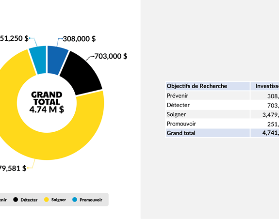Investissements par domaine de recherche
