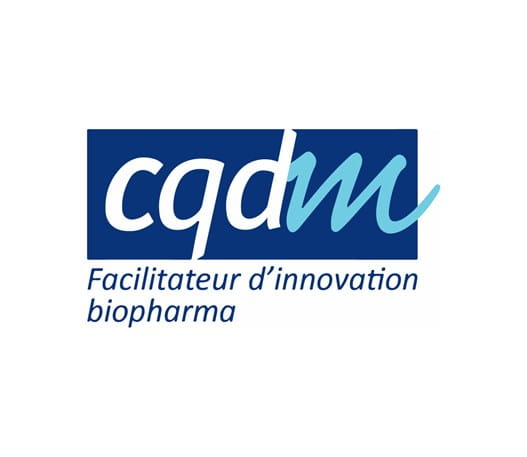 Facilitateur d’innovation biopharma Le CQDM logo