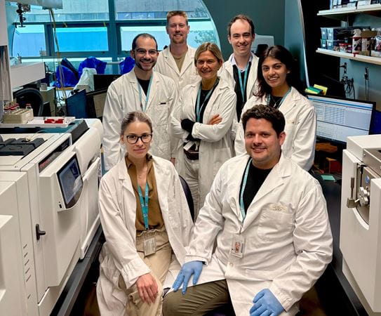 Dr Renelle Myers and her laboratory team
