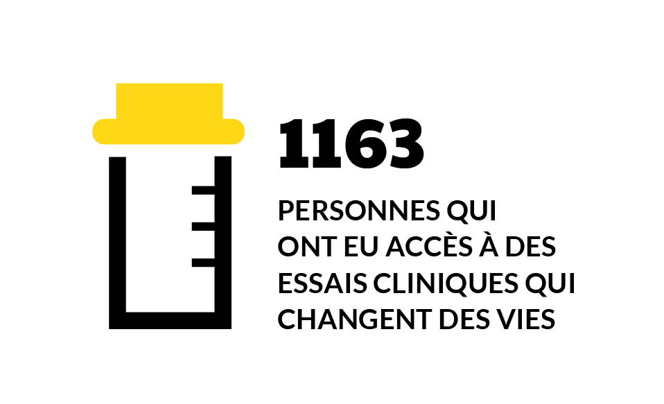 Icône représentant un tube à essai de laboratoire avec un couvercle jaune.