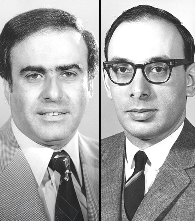 Dr Phil Gold and Dr Samuel O. Freedman. Photos courtesy of MUHC Permanent Archives Centre