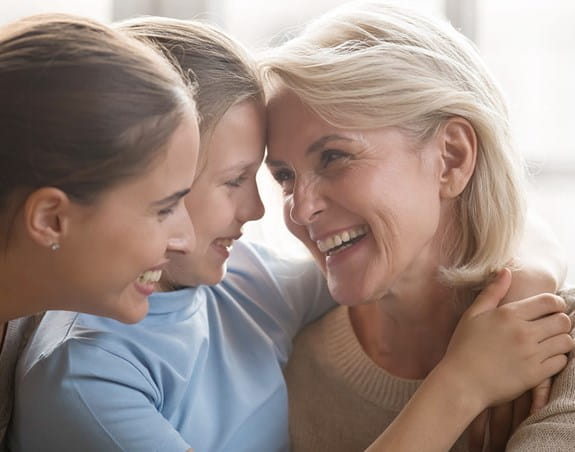 3 generations of women.