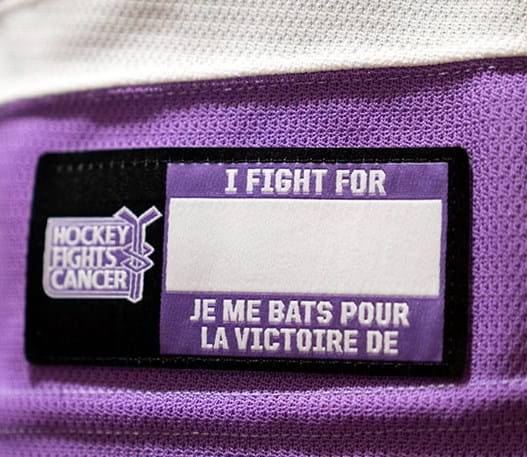Hockey jersey with patch