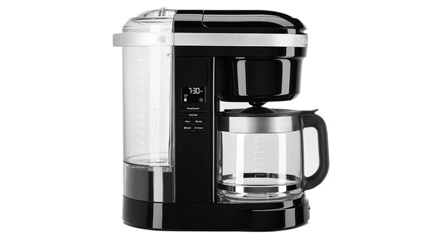 12 Cup Drip Coffee Maker with Spiral Showerhead.